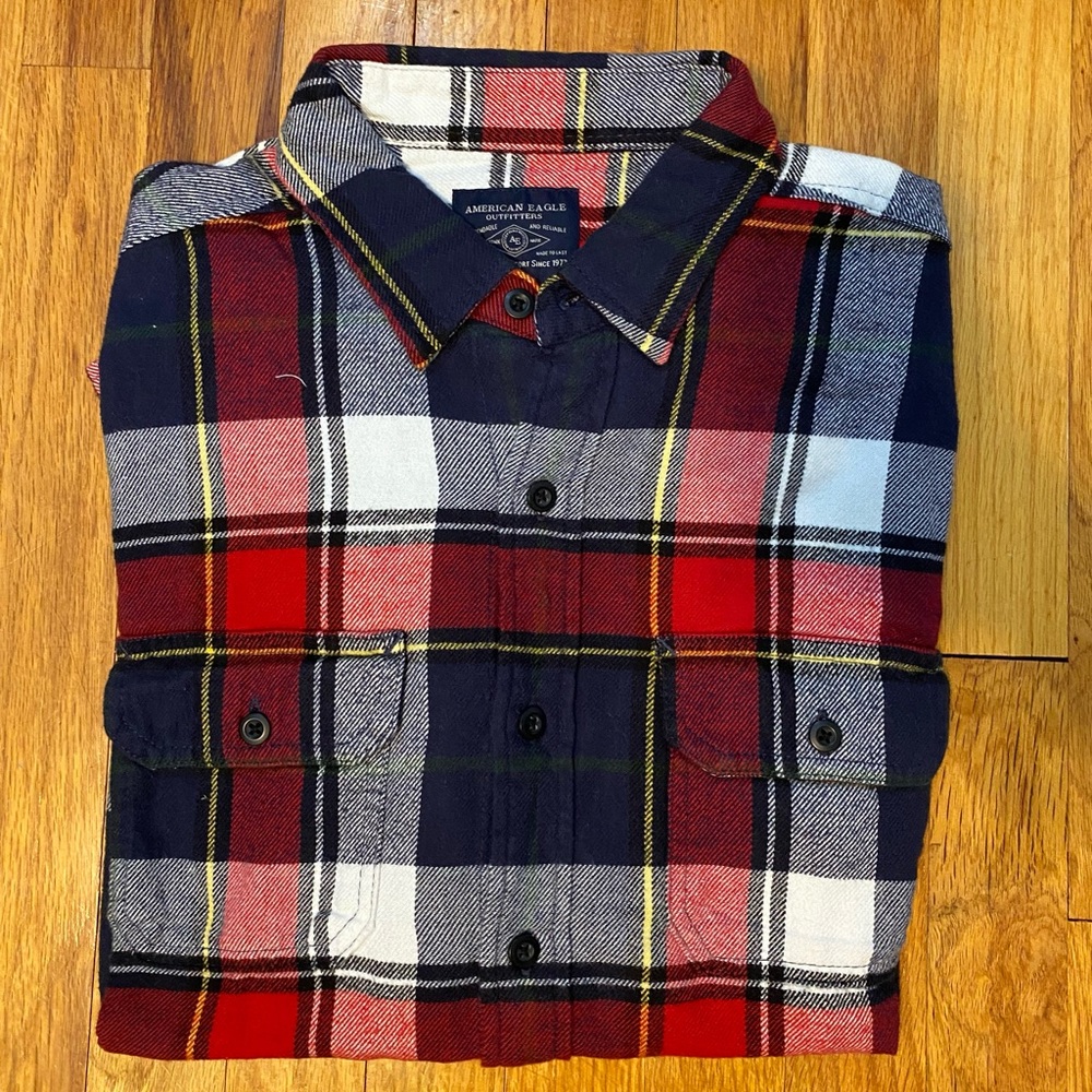 American Eagle Flannel Button Down - image 1